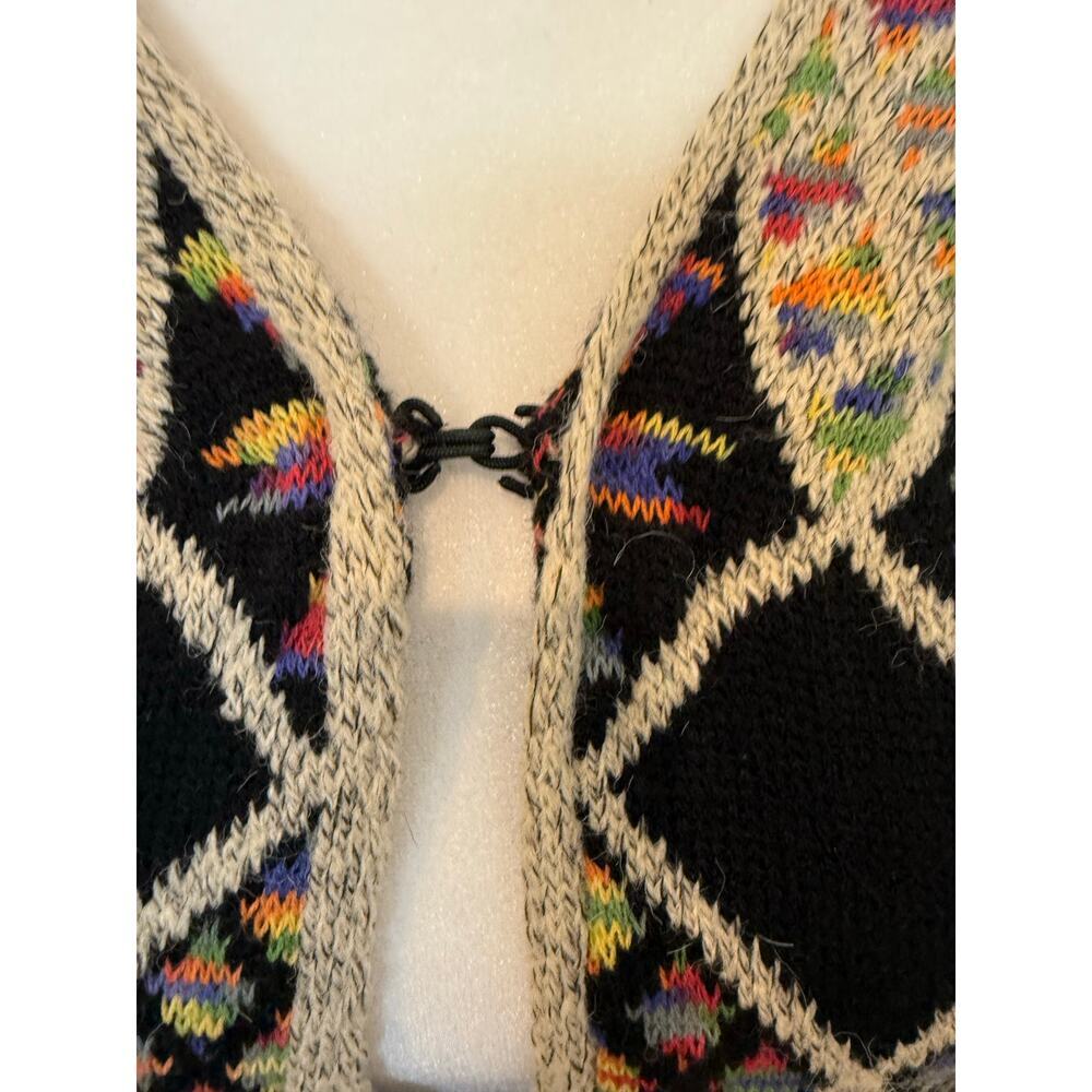 Multicolor Hooded Cardigan Sweater - Picture 2 of 8